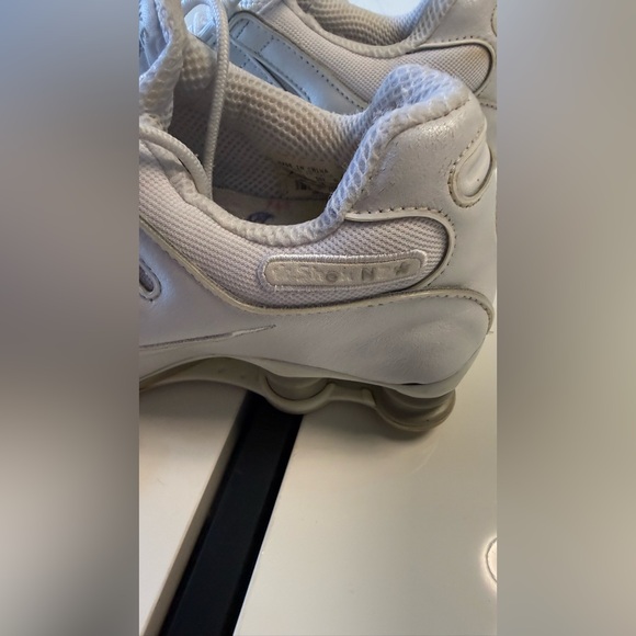 Vintage Nike Shox NZ White Metallic Silver Y2K Aesthetic Women's Size 9 EUR 40.5 - Picture 10 of 11